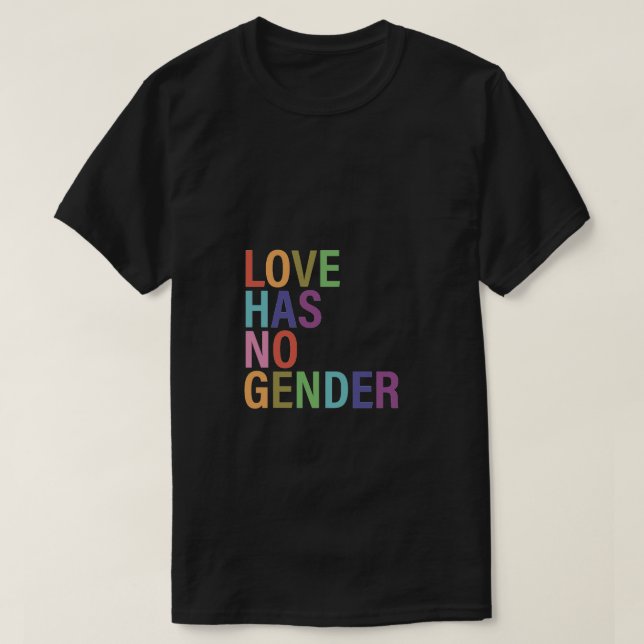 L'amour n'a pas de T-shirt genre (Design devant)