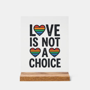 L'amour n'est pas un choix Arc-en-ciel Fierté Vint