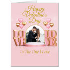L'amour personnalisé Valentine Carte photo pour el