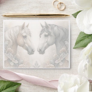 L'amour pour les chevaux Enveloppe Mariage