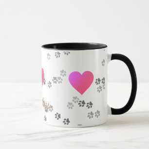 L'amour poursuit - tasse - le modèle