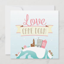 L'Amour Religieux De Noël Est Tombé Carte De Vacan