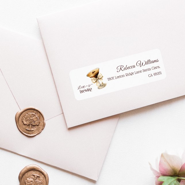 L'amour se prépare Shower Mariage Bow Espresso Mar (Créateur téléchargé)