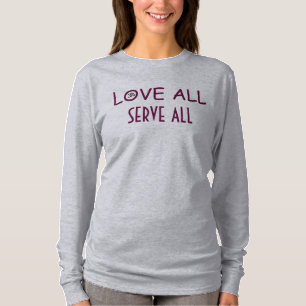 L'amour tout d'OM de YOGA servent le T-shirt de
