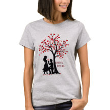 L'amour triomphe toujours T-shirt pour femme coupl