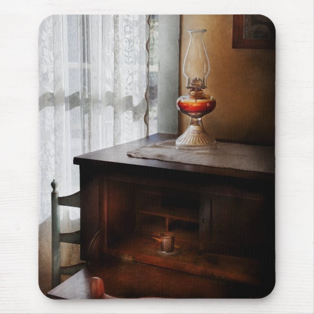 Lamp - I used to write letters Mouse Pad (Front)