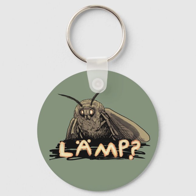 Lamp? Moth Meme Keychain (Front)