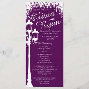 Lamp Post Industrial Glam Sparkle Purple Program