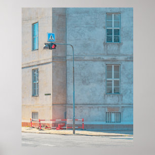LAMP POST NEAR BUILDING POSTER