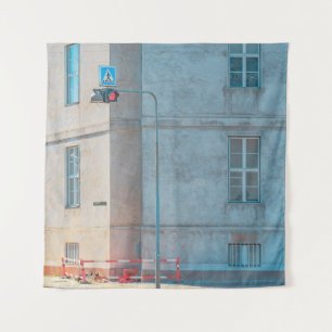 LAMP POST NEAR BUILDING TAPESTRY