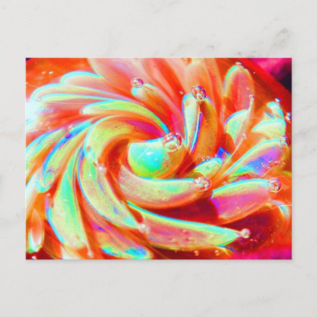 Lampe Boro Rainbow Glass Pastel Art Carte postale (Devant)
