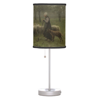 Lampe De Bureau Berger avec un troupeau de moutons, Anton Mauve