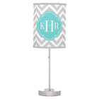 Chevron gris et turquoise sur mesure Monogramme pe