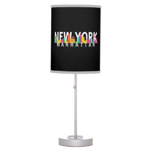 Lampe De Bureau New York Manhattan skyline avec palmiers