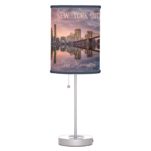 Lampe De Bureau Texte personnalisé New York City Skyline