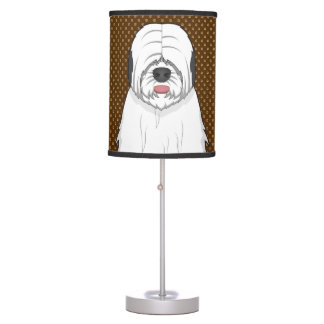 Lampe De Bureau Vieux pattes de dessin de chien bergère anglais
