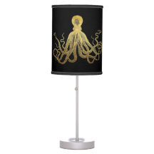 Vintage Octopus Gold Black Enk Côtier Nautique