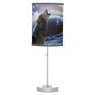 Wolf hurle sur la lune