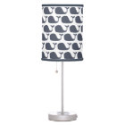 Lampe de table de baleines bleues marine