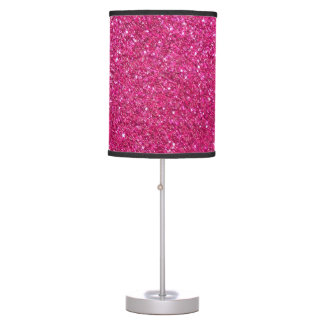 Lampe de table de Parties scintillant rose chaud