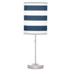 Lampe de table en Gras Bleu et Blanc Marine