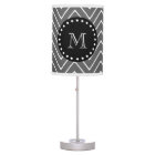 Motif Charcoal Grey Chevron | Monogramme noir