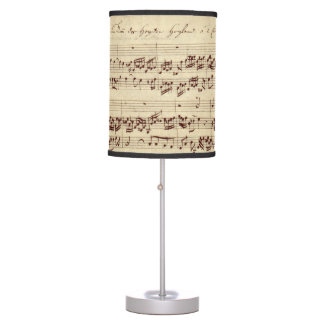 Lampe De Table Notes de musique ancienne - Feuille de musique Bac
