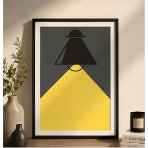 Lampe Minimaliste Moderne Impression d'Art Mural  