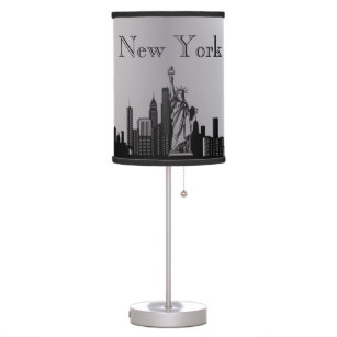 Lampe Silver New York Skyline Silhouette