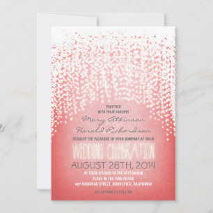 lampes à cordes rustiques invitations de mariage r