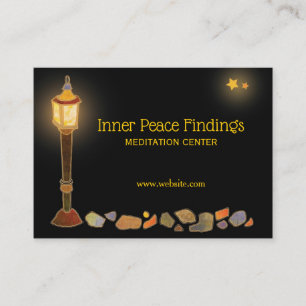 Lamppost Meditation Centre Business Card