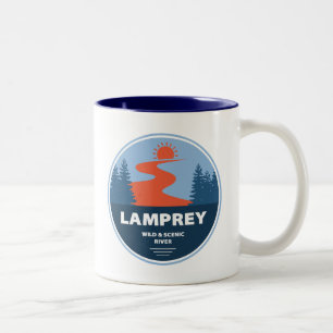 Lamprey Wild And Scenic River New Hampshire Two-Tone Coffee Mug