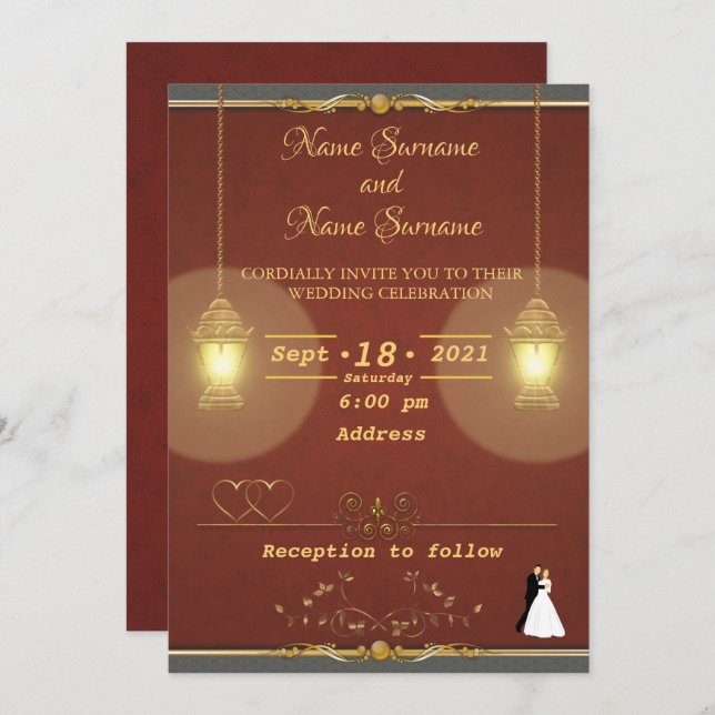Lamps Invitation (Front/Back)