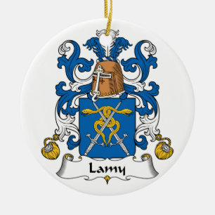 Lamy Family Crest Ceramic Ornament