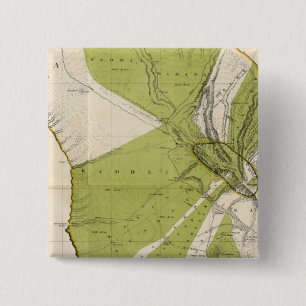 Lanai, Hawaii 2 Inch Square Button