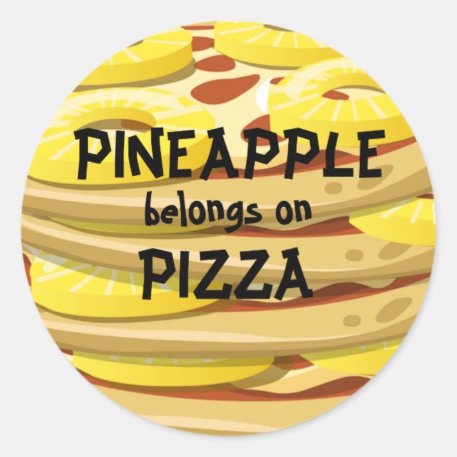 L'ananas appartient à Pizza Stickers (Devant)