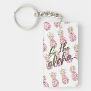 L'ananas rose soit Aloha le porte - clé