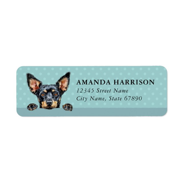 Lancashire Heeler Dog Return Address Labels (Front)