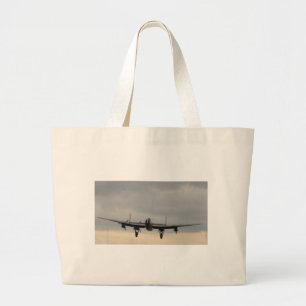 Lancaster Bomber From Behind Large Tote Bag