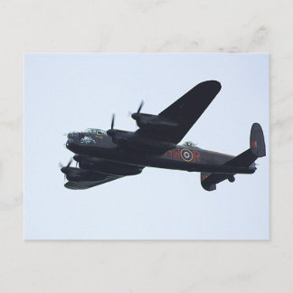 Lancaster Bomber In Flight. Postcard