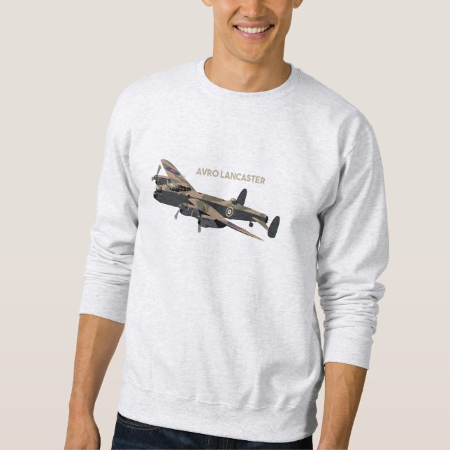 Lancaster British WW2 Airplane Sweatshirt (Front)
