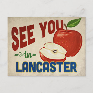 Lancaster California Apple - Vintage Travel Postcard