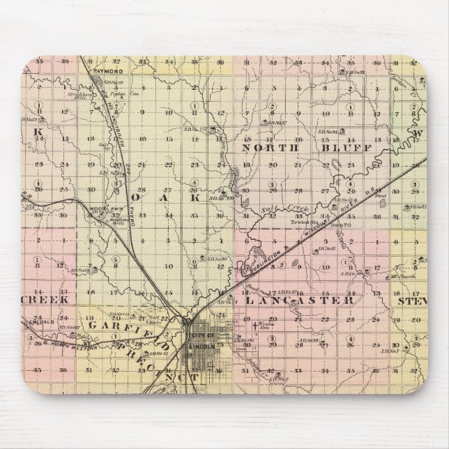 Lancaster County, Nebraska Mouse Pad (Front)