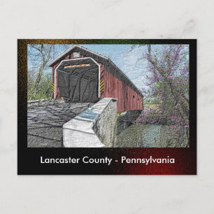 Lancaster County - Pennsylvania - postcard