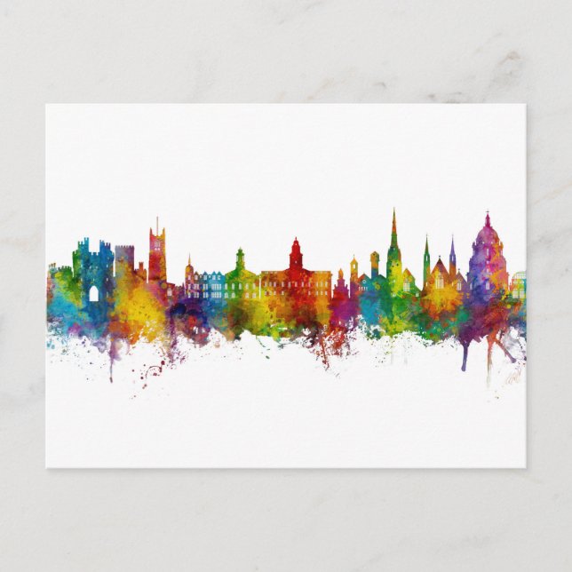 Lancaster England Skyline Postcard (Front)