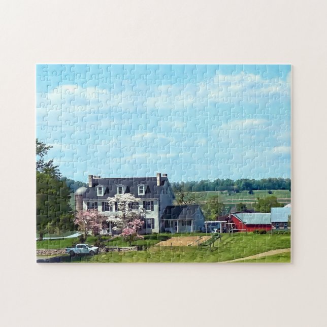 Lancaster PA - Family Farm In Spring Jigsaw Puzzle (Horizontal)