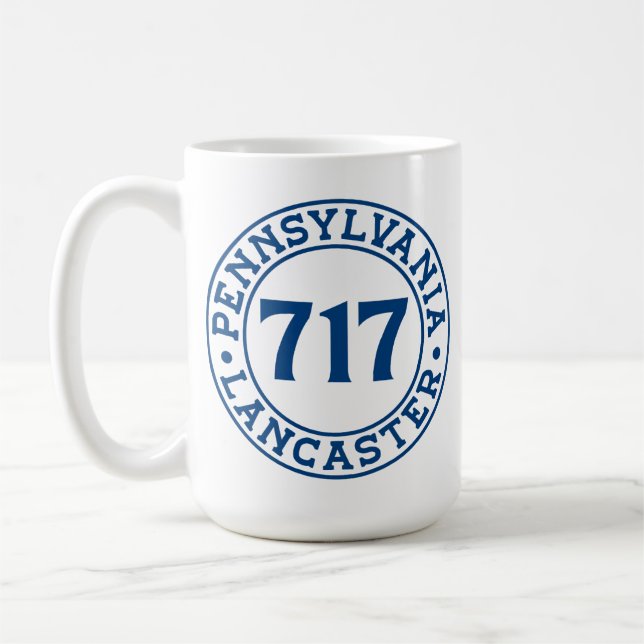 Lancaster Pennsylvania 717 Area Code  Coffee Mug (Left)