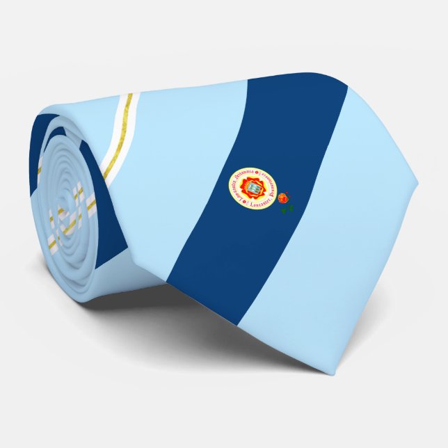 Lancaster (Pennsylvania) city flag Neck Tie (Rolled)