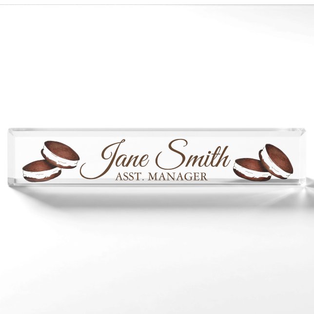 Lancaster Pennsylvania PA Dutch Whoopie Pies Baker Nameplate (Front)