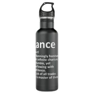 LANCE Definition Personalized Name Funny Birthday  710 Ml Water Bottle